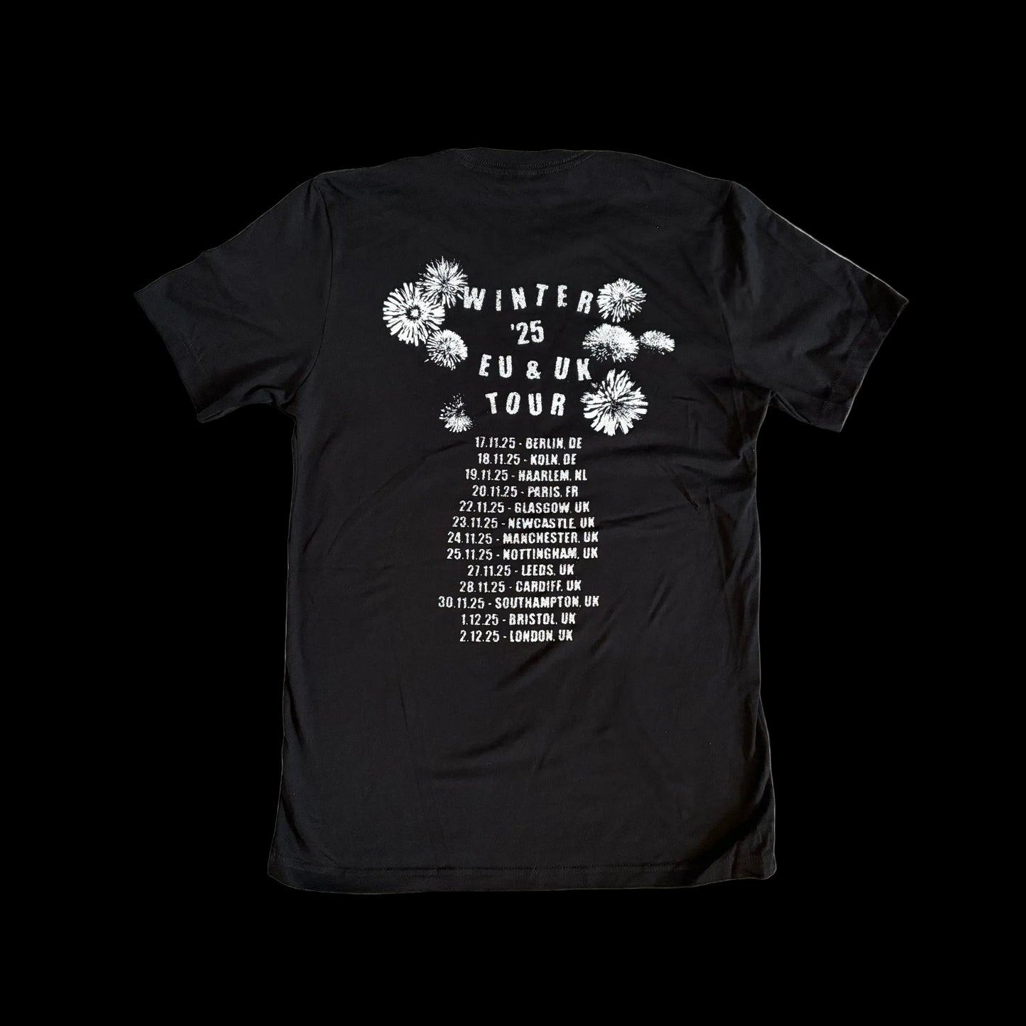 2025 UK/EU WINTER TOUR DATES unisex t-shirt [free shipping]