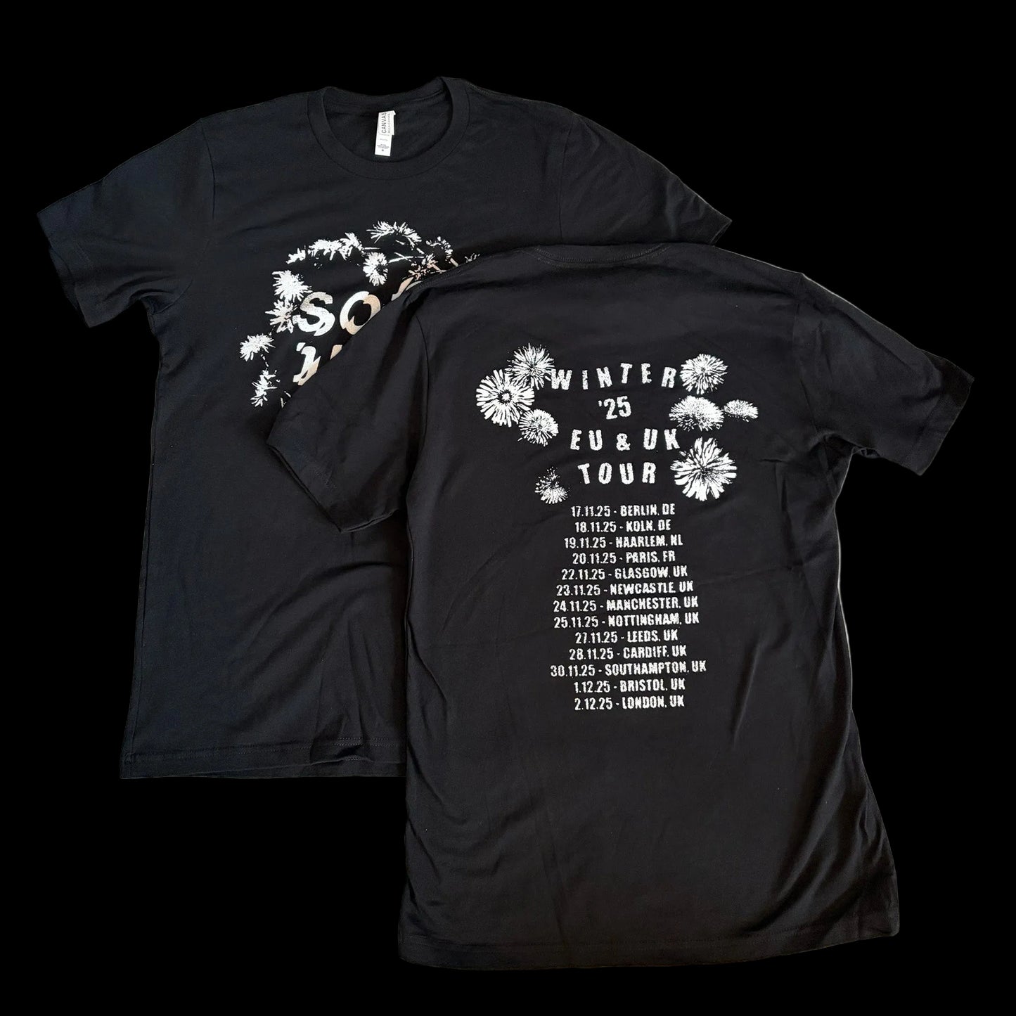 2025 UK/EU WINTER TOUR DATES unisex t-shirt [free shipping]
