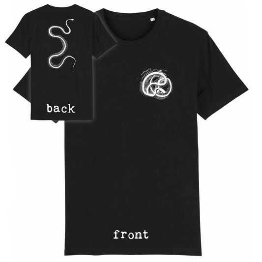 White Snakes. organic cotton t-shirt